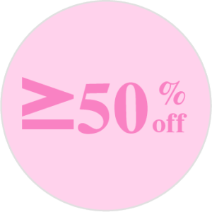 >= 50% de réduction