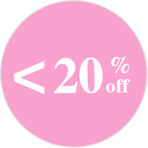 < 20% de réduction