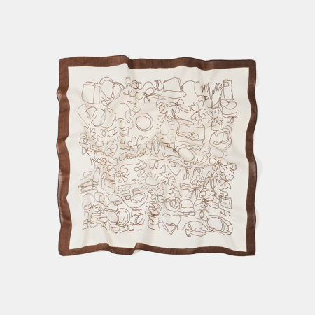 1 bandana en polyester à motif bâtonnet