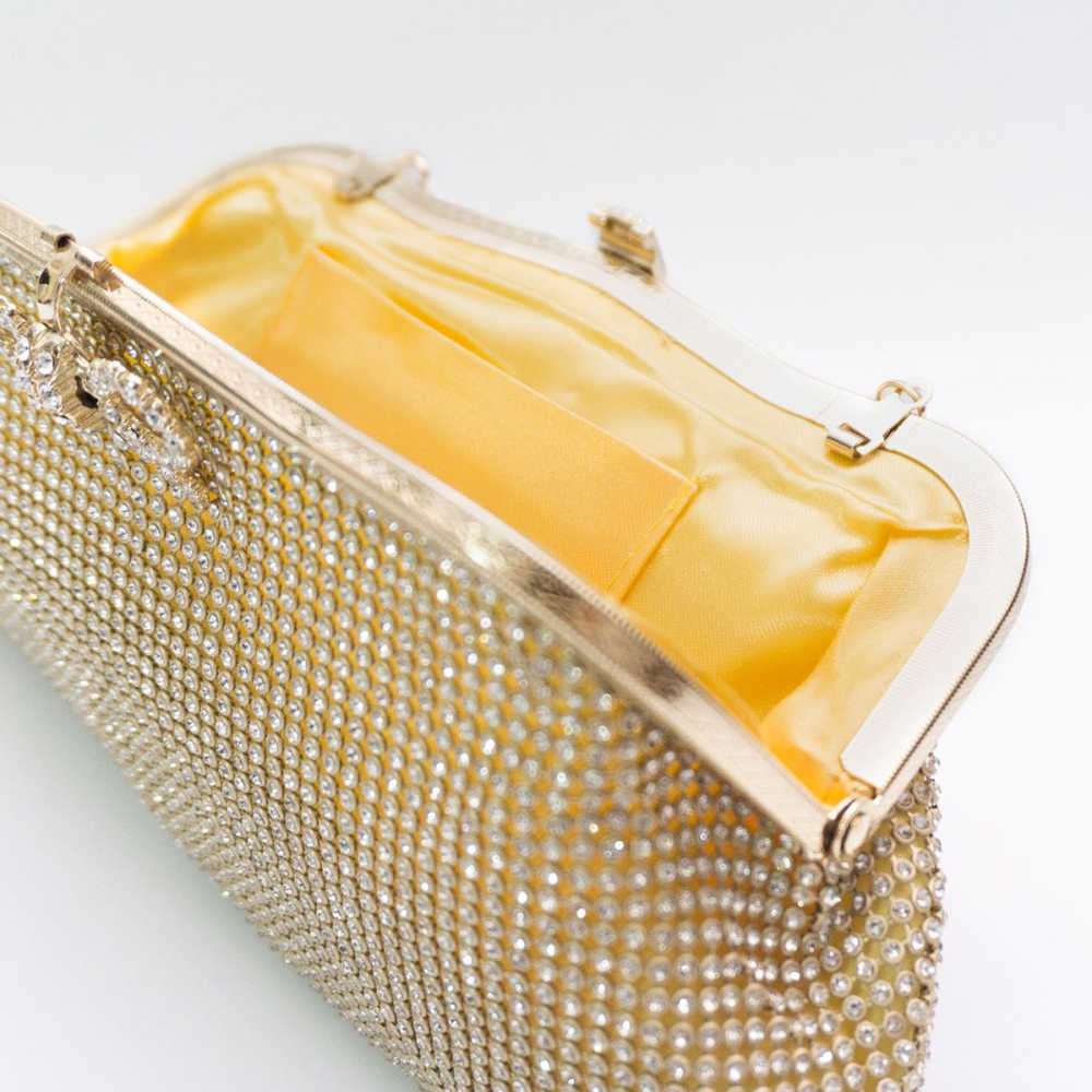 Pochettes De Soirée Pour Femmes Avec Nœud Papillon Et Strass Image4