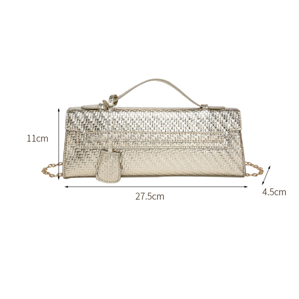 Pochettes De Soirée Pour Femmes, Forme Est-Ouest, Couleur Unie, En Pu h5Image2