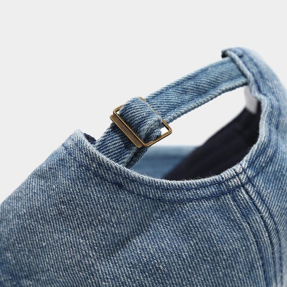 Casquette De Baseball Femme En Denim Brodé De Cerises Douces Image6