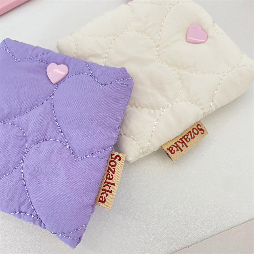 Étui Souple Matelassé À Carreaux Sweet Heart Pour Écouteurs Image5