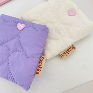 Étui Souple Matelassé À Carreaux Sweet Heart Pour Écouteurs h5 Image5