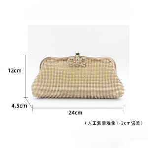 Pochettes De Soirée Pour Femmes Avec Nœud Papillon Et Strass h5 Image5