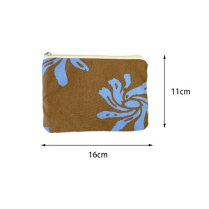 Trousse De Maquillage Rétro En Tissu À Fleurs Pour Femme h5 Image5