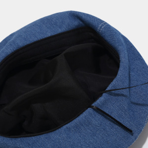 Bérets Pour Femmes En Denim Uni Et Simple h5 Image6