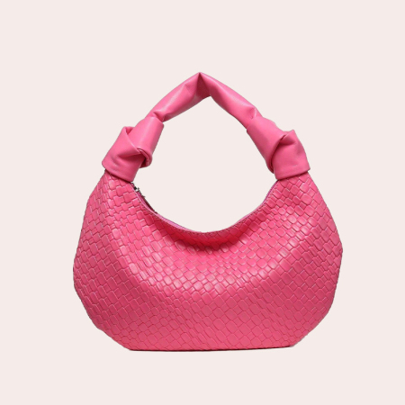 Sac demi-lune pour femme en PU uni, style parisien chic