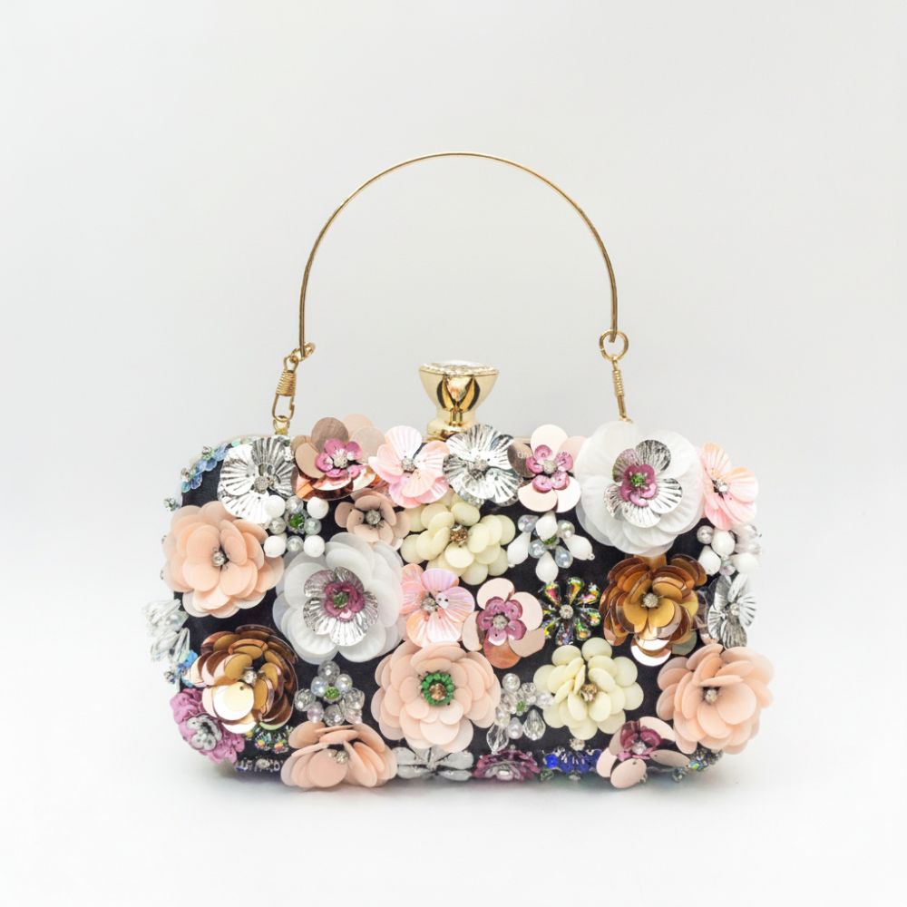 Pochettes De Soirée Pour Femmes En Tissu Fleuri