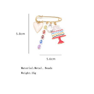 Broches En Alliage En Forme De Cœur Mignonnes h5