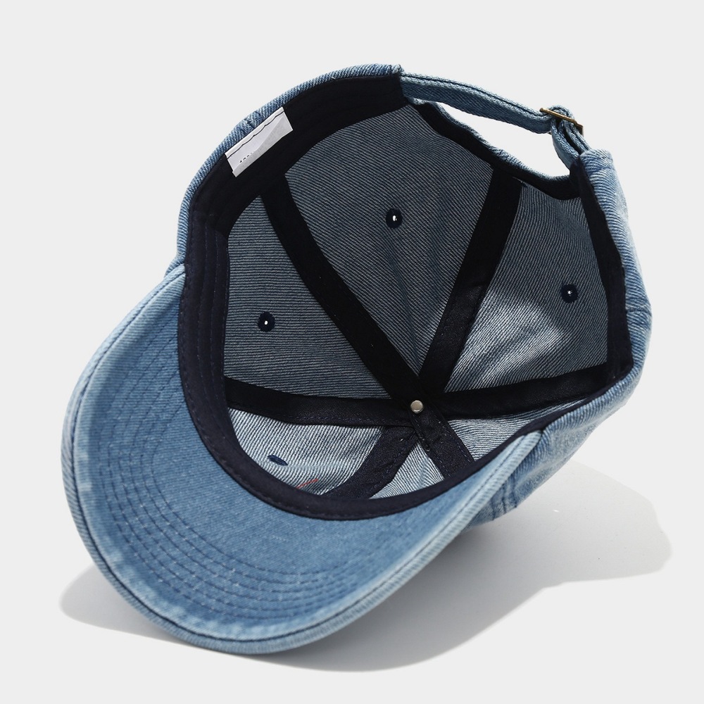 Casquette De Baseball Femme En Denim Brodé De Cerises Douces Image5