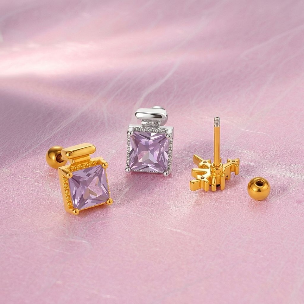 Boucles D'Oreilles Pendantes Pour Femmes, Motif Papillon Brillant, Couleur Cuivre Doré Et Zircon. h5Image3
