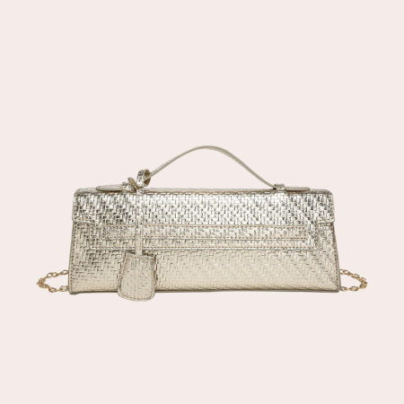 Pochettes de soirée pour femmes, forme est-ouest, couleur unie, en PU