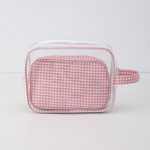 Trousse À Maquillage Décontractée En Pvc À Carreaux (1 Pièce) h5