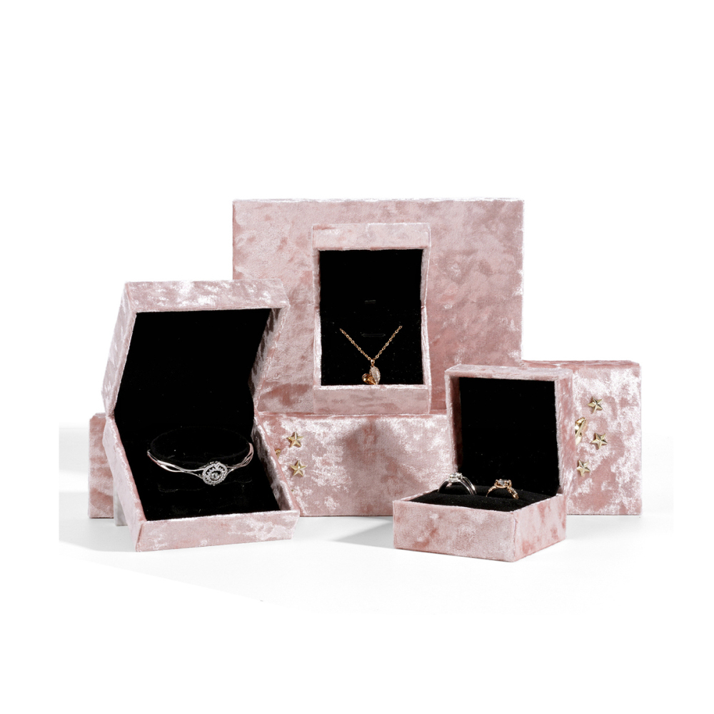 Boîte À Bijoux En Velours Étoilé Image4