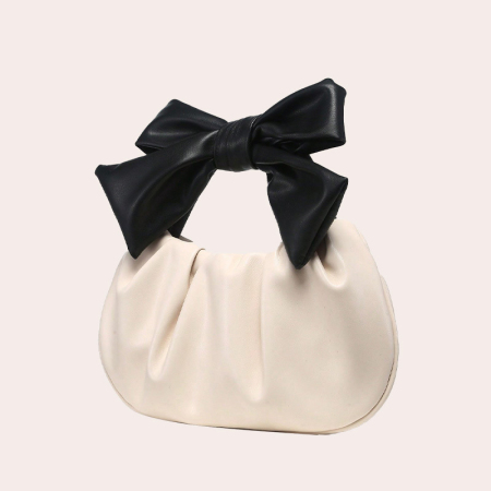 Sac à main femme en PU avec nœud papillon et oreiller