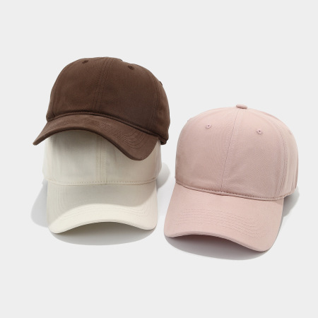 Casquette de baseball unisexe classique en tissu uni