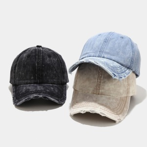 Casquette De Baseball Décontractée En Denim Dégradé De La Série Simple h5 Image3