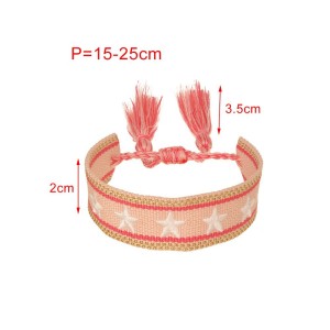Bracelet Brodé En Forme D'Étoile Avec Pompons h5 Image2