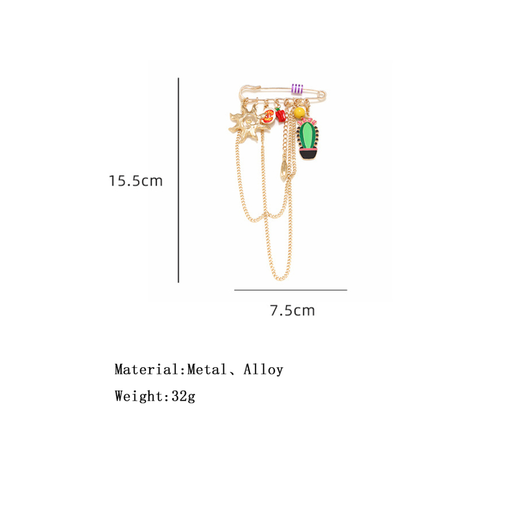 Broches En Alliage Représentant De Jolies Plantes