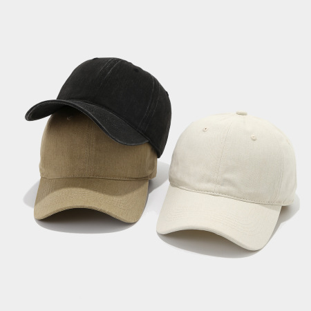 Casquette de baseball unisexe classique en tissu uni