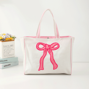 Sac Fourre-Tout En Toile À Nœud Papillon En Forme De Cœur (1 Pièce) h5 