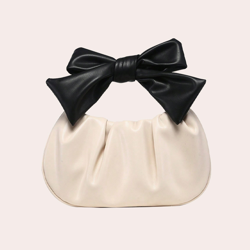 Sac À Main Femme En Pu Avec Nœud Papillon Et Oreiller Image3