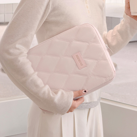 Sac pour ordinateur portable femme, matelassé, couleur unie, style bureau 2