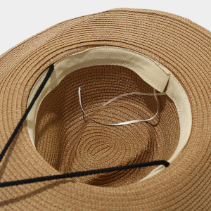 Chapeaux De Paille Unis Style Bohème Pour Femmes h5 Image6