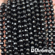 Perles à facettes en agate noire Image8