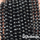 Perles à facettes en agate noire Image9