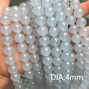 1 Chaîne De Perles Élégantes En Pierre Naturelle Aigue-Marine h5