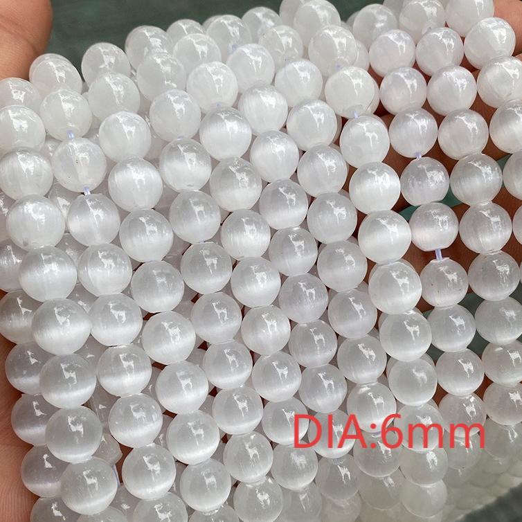 1 Chaîne De Magnifiques Perles De Bijoux En Pierre Naturelle De Calcite
