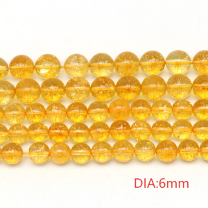 1 Chaîne De Perles De Bijoux En Cristal De Pierres Naturelles De Citrine Annulaire Classique h5
