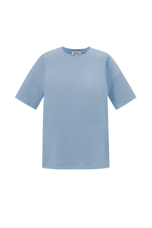 Coton Tricoté T-Shirt Femme Casual Couleur Unie h5 Image8