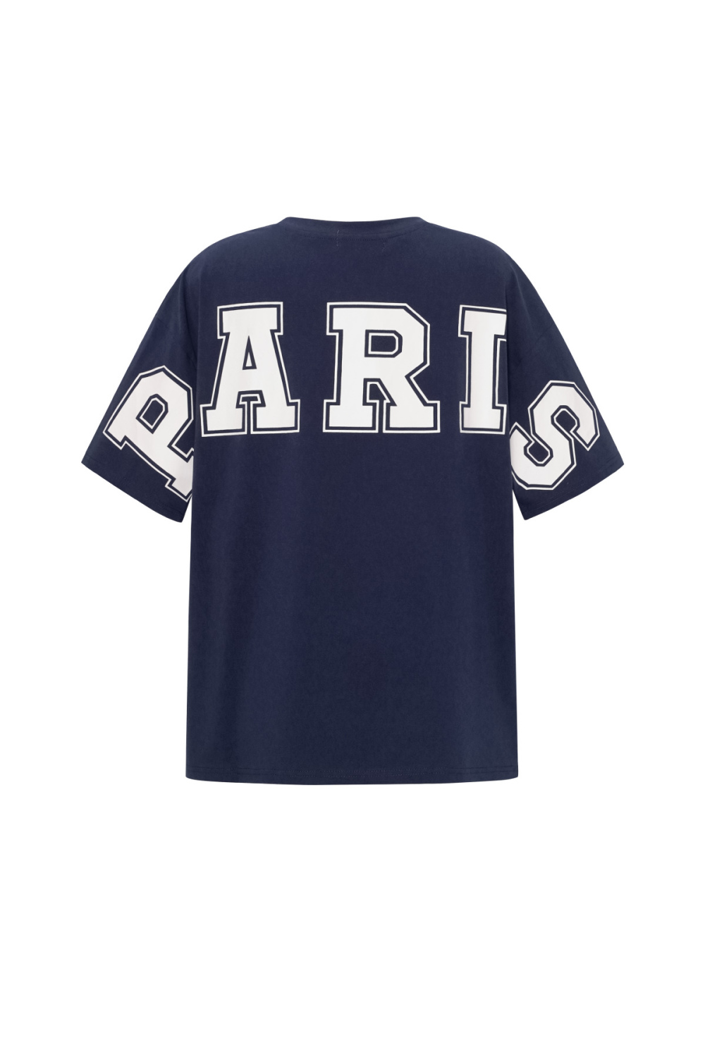 Cotton T-Shirt Femme Casual Letters Image3