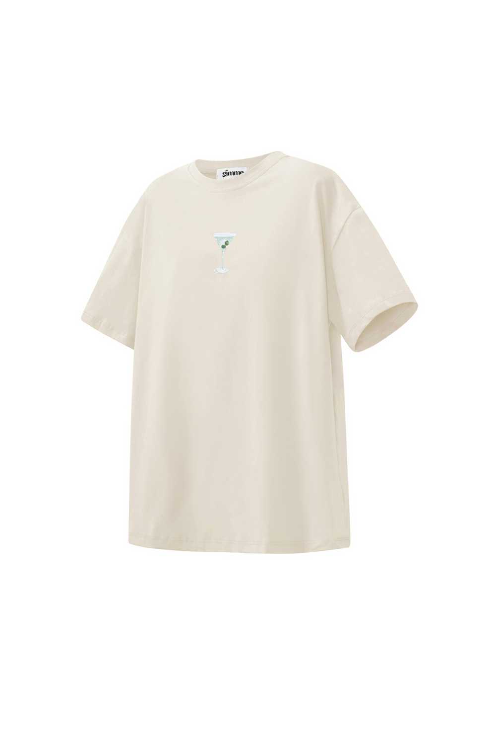Coton Tricoté T-Shirt Femme Casual Lettres Image2
