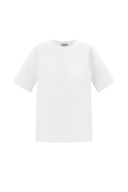 Coton Tricoté T-shirt Femme Casual Couleur Unie 2
