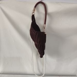 Sacs À Main Pour Femmes En Fil Coquillage Tissé Uni Style Vacances h5