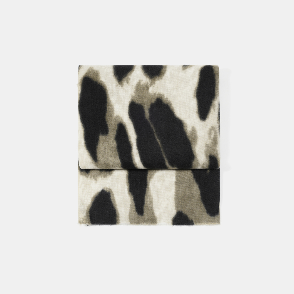 Écharpe D'Hiver Femme À Imprimé Léopard Rétro (1 Pièce) Image2