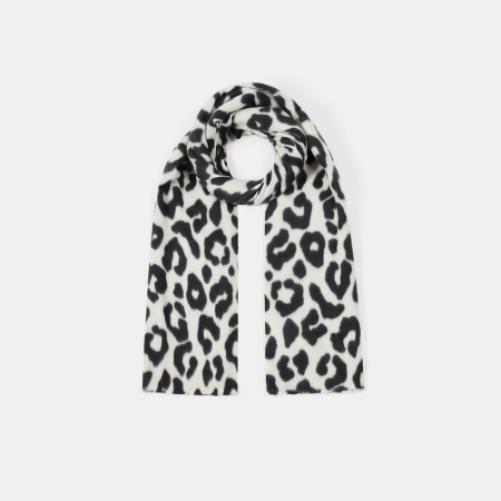 Écharpe d'hiver femme à imprimé léopard rétro (1 pièce)