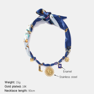 Collier Pendentif En Acier Inoxydable Étanche Couleur Or h5 