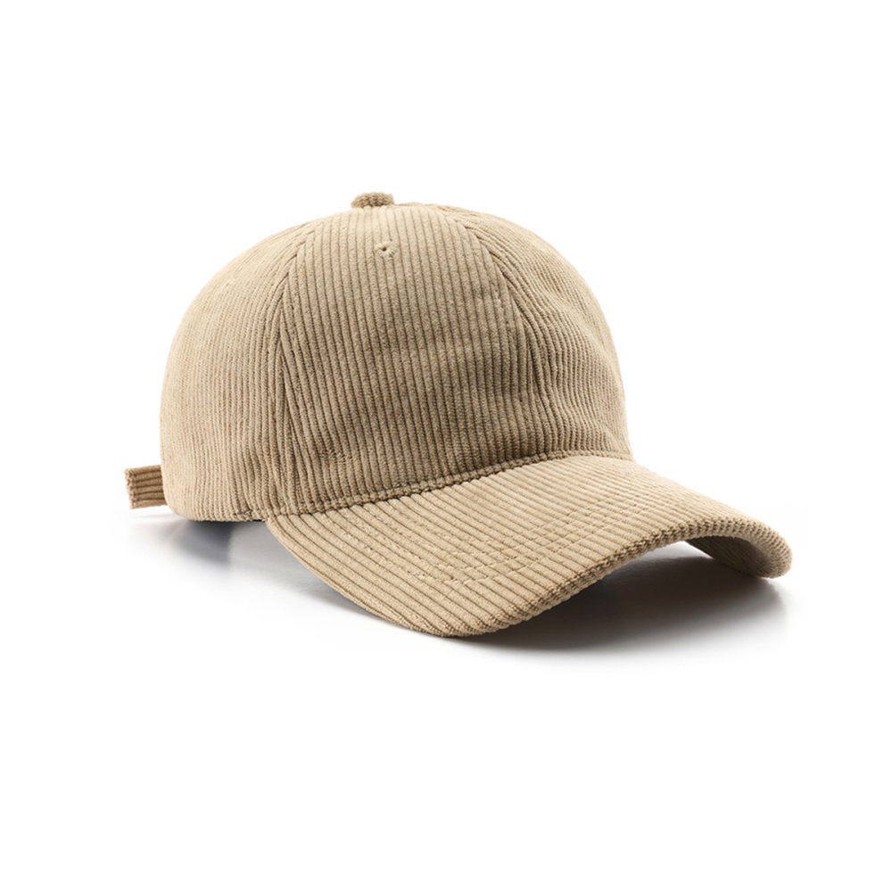 Casquette De Baseball Décontractée En Velours Côtelé Dégradé De Couleurs, 1 Pièce h5Image3