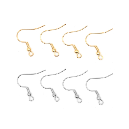 1 crochet d'oreille quotidien en acier inoxydable imperméable, couleur unie