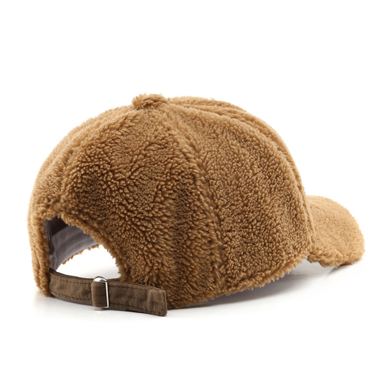1 Casquette De Baseball Décontractée En Peluche De Couleur Unie h5Image5