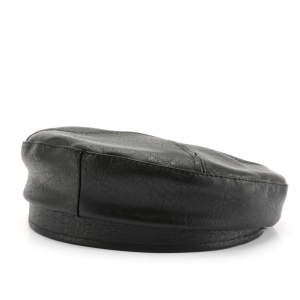 Béret En Pu De Couleur Unie, 1 Pièce, Style Ins h5