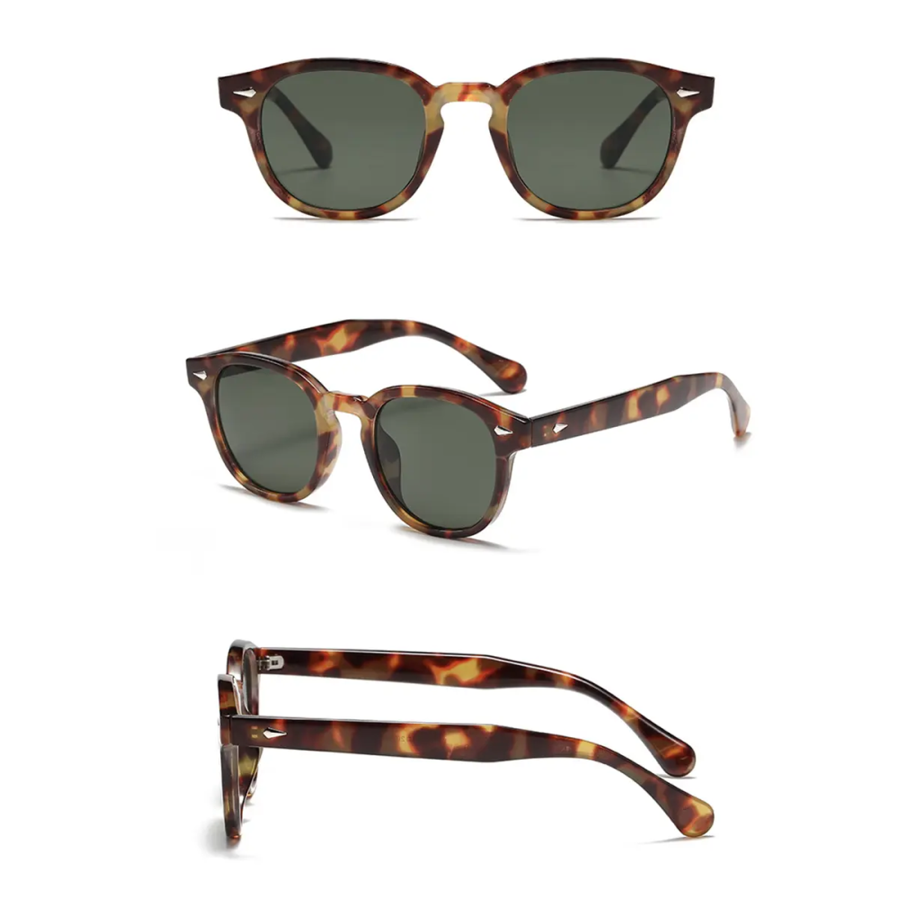 1 Paire De Lunettes De Soleil Unisexes Ccb Décontractées À Imprimé Léopard De La Série Simple Image4