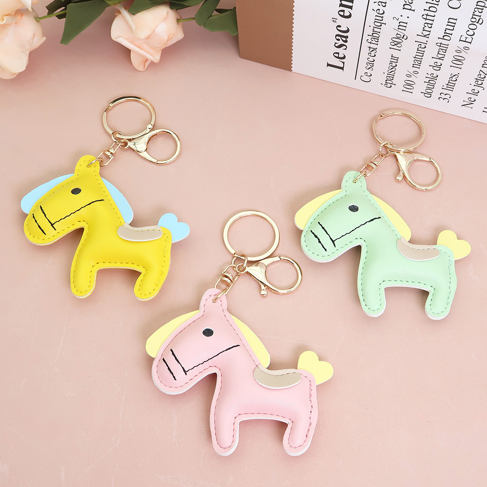 1 Porte-Clés Cheval Mignon En Pu Image2