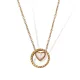 Collier en or avec coquillages d'eau douce