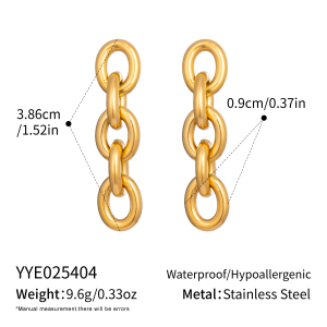 Boucles D'Oreilles Pendantes Étanches En Acier Inoxydable (1 Paire) h5 